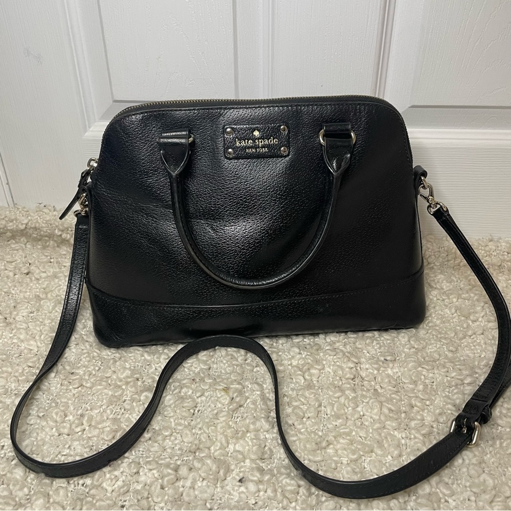 KATE Spade Wellesley Small Rachelle Black Leather Classic Convertible Purse